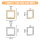 100Pcs 2 Colors Brass Pendants&nbsp;KK-DC0003-09-2