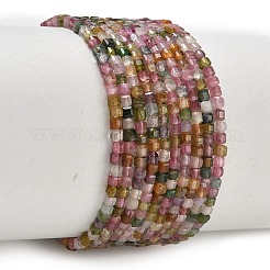 Natural Multicolor Tourmaline Beads Strands&nbsp;GG-CBA5A1A-B09-02