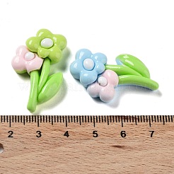 Opaque Resin Cabochons&nbsp;CRES-M029-03