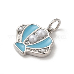 Rack Plating Brass Enamel Pendants&nbsp;KK-Z056-35P-02