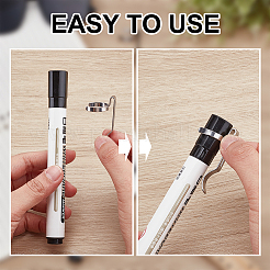 10Pcs 420 Stainless Steel Flashlight Clips&nbsp;AJEW-UN0002-68
