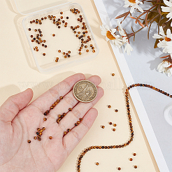 2 Strands Natural Tiger Eye Beads Strands&nbsp;G-OC0005-67