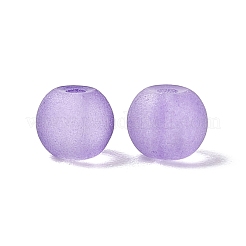 500Pcs 3 Style Transparent Frosted Glass Beads&nbsp;FGLA-FS0001-01