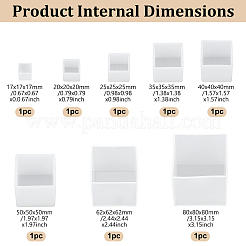 8Pcs 8 Styles DIY Silicone Molds&nbsp;SIMO-WA0001-02