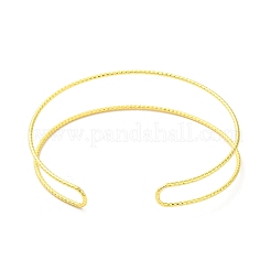 Rack Plating Brass Cuff Bangle&nbsp;BJEW-D043-01G