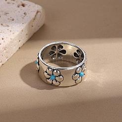 Retro Alloy and Turquoise Finger Rings&nbsp;FS-WGD8EB6-01
