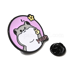 Yeah Hamster Enamel Pins&nbsp;JEWB-K037-02B-EB