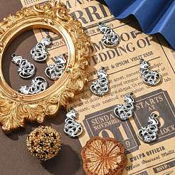 10Pcs 201 Stainless Steel Pendants&nbsp;STAS-CJ0002-34