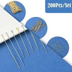 304 Stainless Steel Flat Head Pins & Eye Pins&nbsp;STAS-FS0001-58