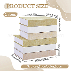 6Pcs 6 Styles Fake Book Model Simulation Book&nbsp;AJEW-NB0008-24B