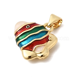 Brass Enamel Pendants&nbsp;KK-H267-116A-01
