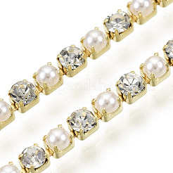 Brass Rhinestone Strass Chains&nbsp;CHC-N017-001A-A25