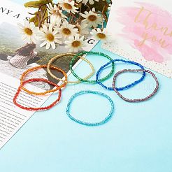8/0 Glass Seed Beads Stretch Bracelet Sets&nbsp;BJEW-JB06412
