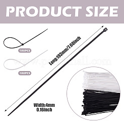 200Pcs Nylon Cable Ties&nbsp;TOOL-TA0001-14A-01