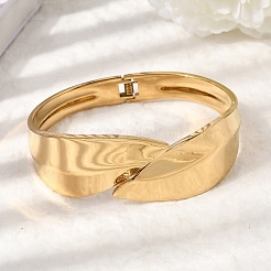 304 Stainless Steel Hinged Bangles&nbsp;BJEW-D408-12G