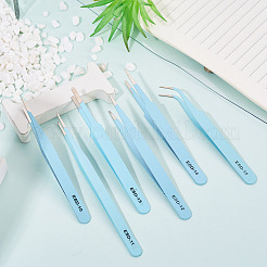201 Stainless Steel Beading Tweezers Sets&nbsp;TOOL-TA0001-15C