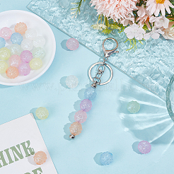 28Pcs 7 Colors Luminous Acrylic Beads&nbsp;OACR-PA0002-08