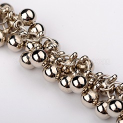 CCB Plastic Round Ball Charms Jewelry Chain for Bracelets Necklaces Making&nbsp;AJEW-JB00042