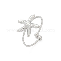 304 Stainless Steel Open Cuff Rings&nbsp;RJEW-D306-02P