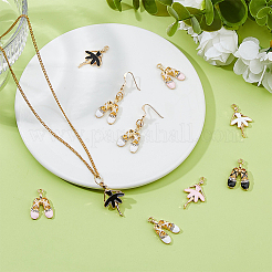 36Pcs 6 Styles Alloy Enamel Pendants&nbsp;ENAM-DC0001-98