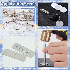 20Pcs 2 Styles 304/401 Stainless Steel Cabochons&nbsp;STAS-SC0009-29