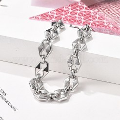 304 Stainless Steel Coffee Bean Chain Bracelets for Women Men&nbsp;BJEW-F488-12P