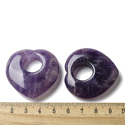 Natural Amethyst Hollow Pendants&nbsp;X-G-C167-06H
