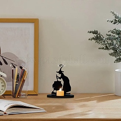 Halloween Witch Cooking Wooden Candle Holders&nbsp;PW-WGDBABC-01