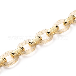 Handmade Transparent Acrylic & CCB Plastic Cable Chains&nbsp;AJEW-JB00828