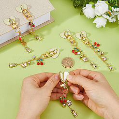 6Pcs 12 Styles Alloy Enamel Pendant Decorations&nbsp;HJEW-DC00161