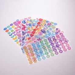 8 Sheets 8 Styles Waterproof Laser Plastic Self Adhesive Sticker&nbsp;DIY-SZ0002-60
