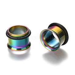 316 Surgical Stainless Steel Screw Ear Gauges Flesh Tunnels Plugs&nbsp;X-STAS-YWC0001-01C-M