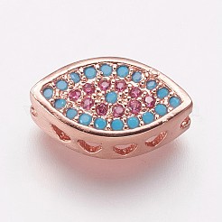 Brass Cubic Zirconia Beads&nbsp;KK-P134-01