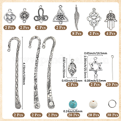 DIY Knot Alloy & Synthetic Turquoise Bookmarks Making Kits&nbsp;DIY-SC0027-59