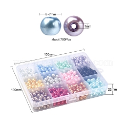 780Pcs 12 Colors Baking Paint Glass Pearl Beads&nbsp;HY-YW0001-03B