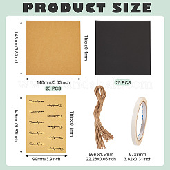 50 Sets 2 Colors Kraft Paper Bouquet Wrapping Paper&nbsp;DIY-TA0011-45