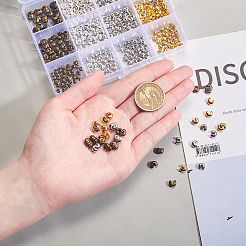 Brass Crimp Beads Covers&nbsp;KK-CJ0001-13