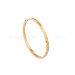 Ion Plating(IP) 304 Stainless Steel Bangles&nbsp;BJEW-E277-42A-G