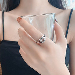 Cross 925 Sterling Silver Adjustable Finger Rings for Women&nbsp;FS-WG7B509-01