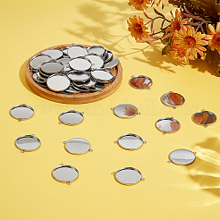 50Pcs 304 Stainless Steel Cabochon Connector Settings&nbsp;STAS-HY0001-88