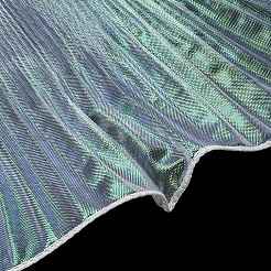Iridescent Polyester Pleated Ribbons&nbsp;OCOR-XCP0002-27