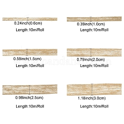 6Rolls 6 Styles Braided Burlap Ribbon&nbsp;OCOR-YW0001-22