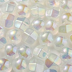 UV Plating Luminous Transparent Acrylic Beads&nbsp;OACR-P010-01B