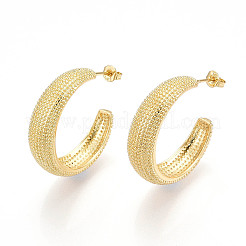Brass Stud Earrings&nbsp;KK-T074-46G