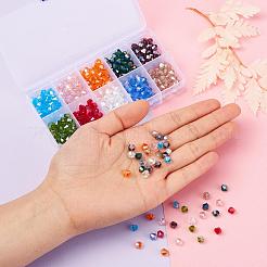 400Pcs 10 Colors Electroplate Glass Beads Strands&nbsp;EGLA-YW0001-15