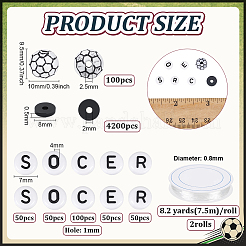 DIY Football Bracelets Making Kits&nbsp;AJEW-PH0007-26