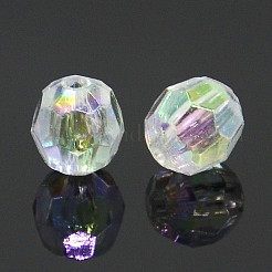 Eco-Friendly Transparent Acrylic Beads&nbsp;TACR-PL642-8mm-22