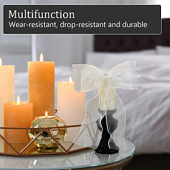 Bowknot Polyester Gauze with Plastic Pearl Curtain Holdback&nbsp;AJEW-WH0314-541
