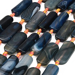 Dyed & Heated Natural Banded Agate Beads Strands&nbsp;GG-CBAB9C6-D01-01