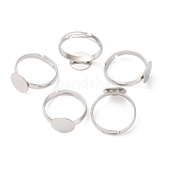 Adjustable Brass Pad Ring Base Findings&nbsp;KK-K110-01P-NR